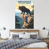 Arkansas WPA Ozark Bruller Reizen Canvas Afdruk (Insitu (Slaapkamer))