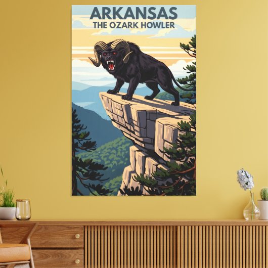 Arkansas WPA Ozark Bruller Reizen Canvas Afdruk (Insitu (Woonkamer))