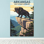 Arkansas WPA Ozark Bruller Reizen Canvas Afdruk (Insitu (Houten vloer))