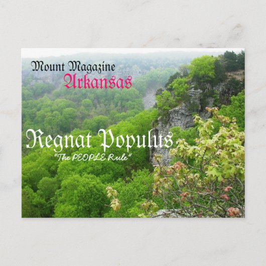 Arkansas/zet het Briefkaart van het Tijdschrift op (Voorkant)