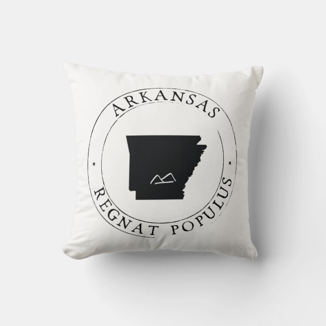 Arkansas Zip Code Pillow Kussen (Voorkant)