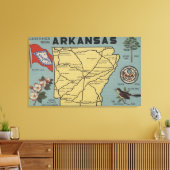 ArkansasLarge Letter ScenesArkansas 2 Canvas Afdruk (Insitu (Woonkamer))