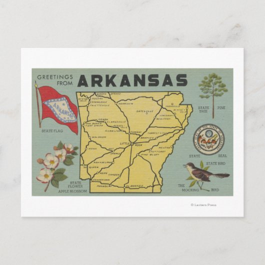 ArkansasLarge Letter ScenesArkansas Briefkaart (Voorkant)