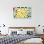 ArkansasLarge Letter ScenesArkansas Canvas Afdruk (Insitu (Slaapkamer))