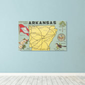 ArkansasLarge Letter ScenesArkansas Canvas Afdruk (Insitu (Houten vloer))