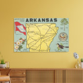 ArkansasLarge Letter ScenesArkansas Canvas Afdruk (Insitu (Woonkamer))