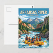 Arkansasrivier Colorado Briefkaart (Voorkant / Achterkant)