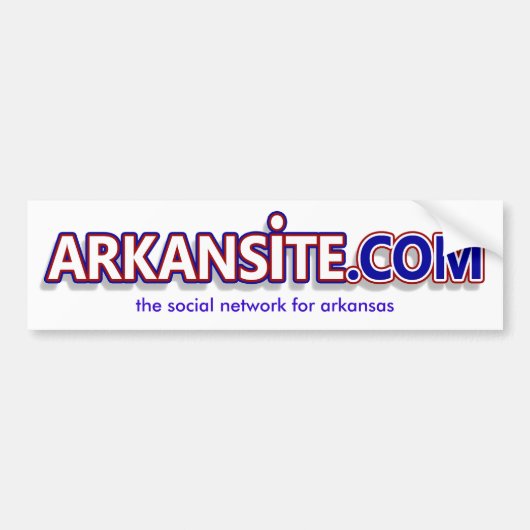 ARKANSiTE.COM-sticker Bumpersticker (Voorkant)