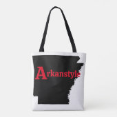 Arkanstyle rode tekst tote bag (Achterkant)