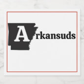 Arkansuds Bier Etiket (Enkel label)