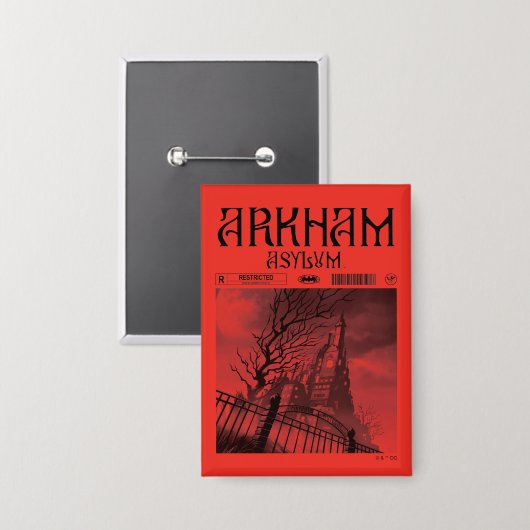 Arkham Asylum: Beperkt Button (Voorkant / Achterkant)