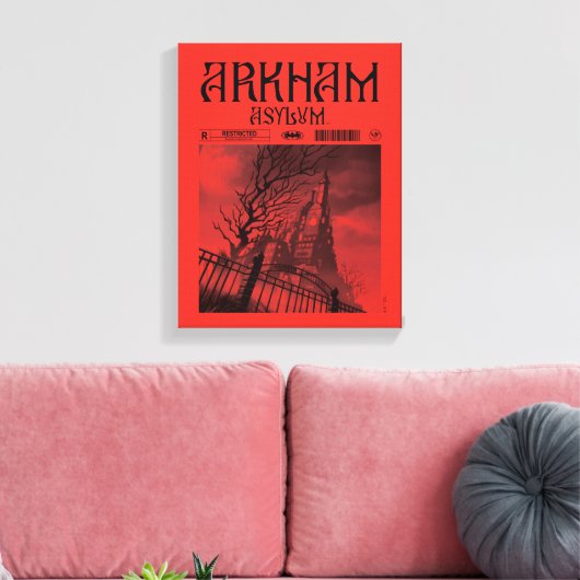 Arkham Asylum: Beperkt Canvas Afdruk (Insitu (Woonkamer))