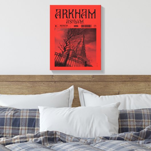 Arkham Asylum: Beperkt Canvas Afdruk (Insitu (Slaapkamer))