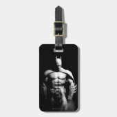 Arkham City | Batman Black en White Wide Pose Bagagelabel (Voorkant verticaal)