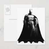 Arkham City | Batman Black en White Wide Pose Briefkaart (Voorkant / Achterkant)