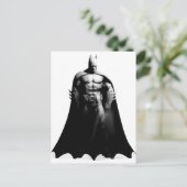 Arkham City | Batman Black en White Wide Pose Briefkaart (Staand voorkant)
