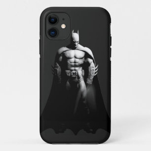 Arkham City   Batman Black en White Wide Pose Case-Mate iPhone Case