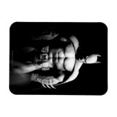 Arkham City | Batman Black en White Wide Pose Magneet (Horizontaal)