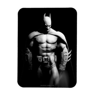 Arkham City   Batman Black en White Wide Pose Magneet