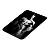 Arkham City | Batman Black en White Wide Pose Magneet (Linkerzijde)