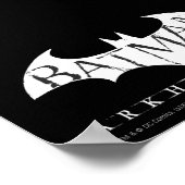 Arkham City | Batman Black en White Wide Pose Poster (Hoek)