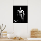 Arkham City | Batman Black en White Wide Pose Poster (Keuken)