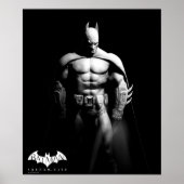 Arkham City | Batman Black en White Wide Pose Poster (Voorkant)