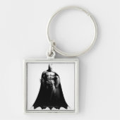Arkham City | Batman Black en White Wide Pose Sleutelhanger (Voorkant)