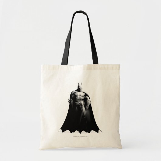 Arkham City | Batman Black en White Wide Pose Tote Bag (Voorkant)