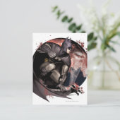 Arkham City Batman Moon Briefkaart (Staand voorkant)