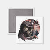 Arkham City Batman Moon Magneet (Voorkant / Achterkant)