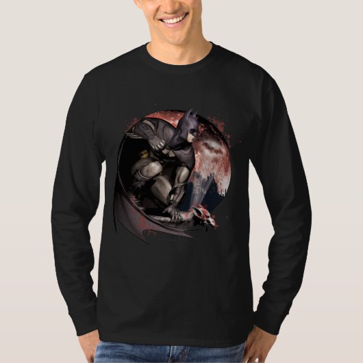 Arkham City Batman Moon T-shirt (Voorkant)