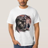 Arkham City Batman Moon T-shirt (Voorkant)