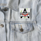 Arkham City Icon w/ Joker marks 2 Vierkante Button 5,1 Cm (In situ)