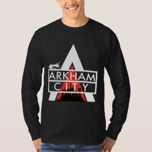 Arkham City Logo White T-shirt