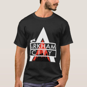 Arkham City Logo White T-shirt