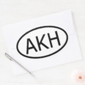Arkham Ovale Sticker (Envelop)