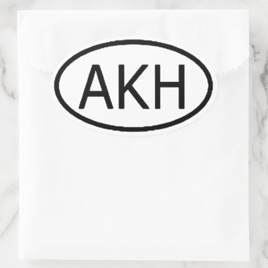 Arkham Ovale Sticker (Tas)