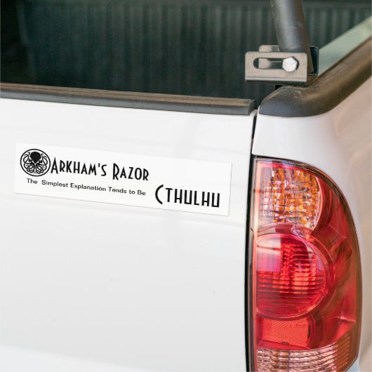 Arkham's Razor Bumpersticker (Op Truck)