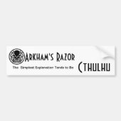 Arkham's Razor Bumpersticker (Voorkant)