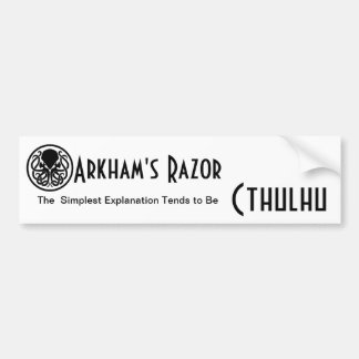 Arkham's Razor Bumpersticker