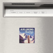 Arlberg Oostenrijk ski reisposter Magneet (Insitu (Vaatwasser))