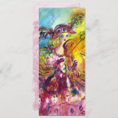 ARLECCHINA VIOLINIST  Mardi Gras Maskerade Feest Kaart (Voorkant / Achterkant)