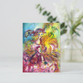 ARLECCHINA VIOLINIST Mardi Gras Maskerade Feest Uitnodiging Briefkaart (Staand voorkant)