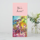 ARLECCHINA VIOLINIST Mardi Gras Masquerade Party Kaart (Staand voorkant)