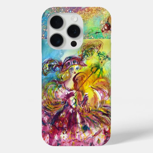 ARLECCHINA VIOLINIST / Venetiaanse carnavalmaskers Case-Mate iPhone Case (Achterkant)