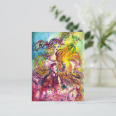 ARLECCHINA VIOLINIST / Venetiaanse carnavalsnacht Briefkaart (Staand voorkant)