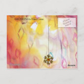 ARLECCHINA VIOLINIST / Venetiaanse carnavalsnacht Briefkaart (Achterkant)