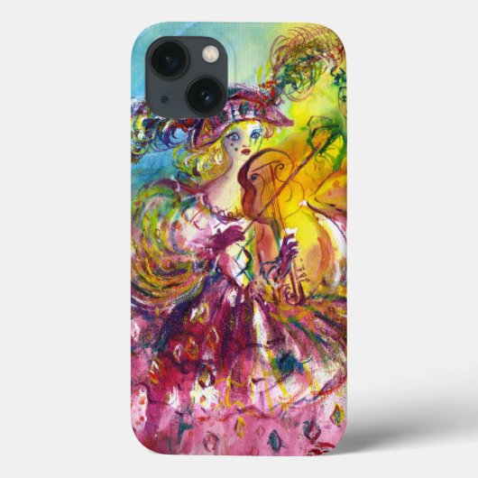 ARLECCHINA VIOLINIST / Venetiaanse carnavalsnacht Case-Mate iPhone Case (Achterkant)