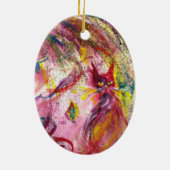 ARLECCHINA VIOLINIST / Venetiaanse carnavalsnacht Keramisch Ornament (Achterkant)